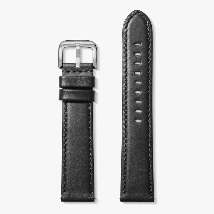 22mm Black Leather Strap (Extra Long) 20214886-sdt-004711162
