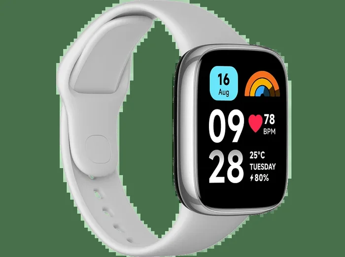 Smartwatch – Xiaomi Redmi Watch 3 Active, Llamadas Bluetooth, Batería hasta 12 días, Multideporte, Plata